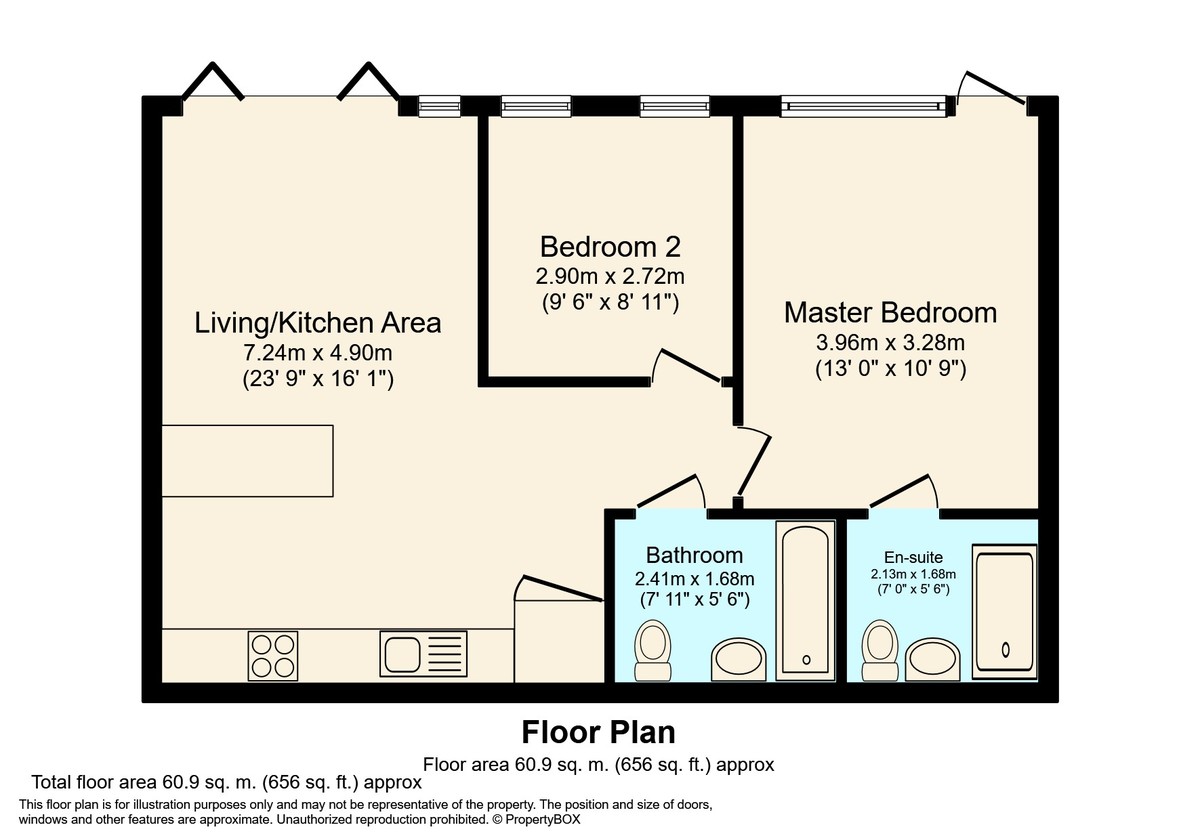 2 bed apartment for sale in The Pavilion, Langhurstwood Road - Property Floorplan