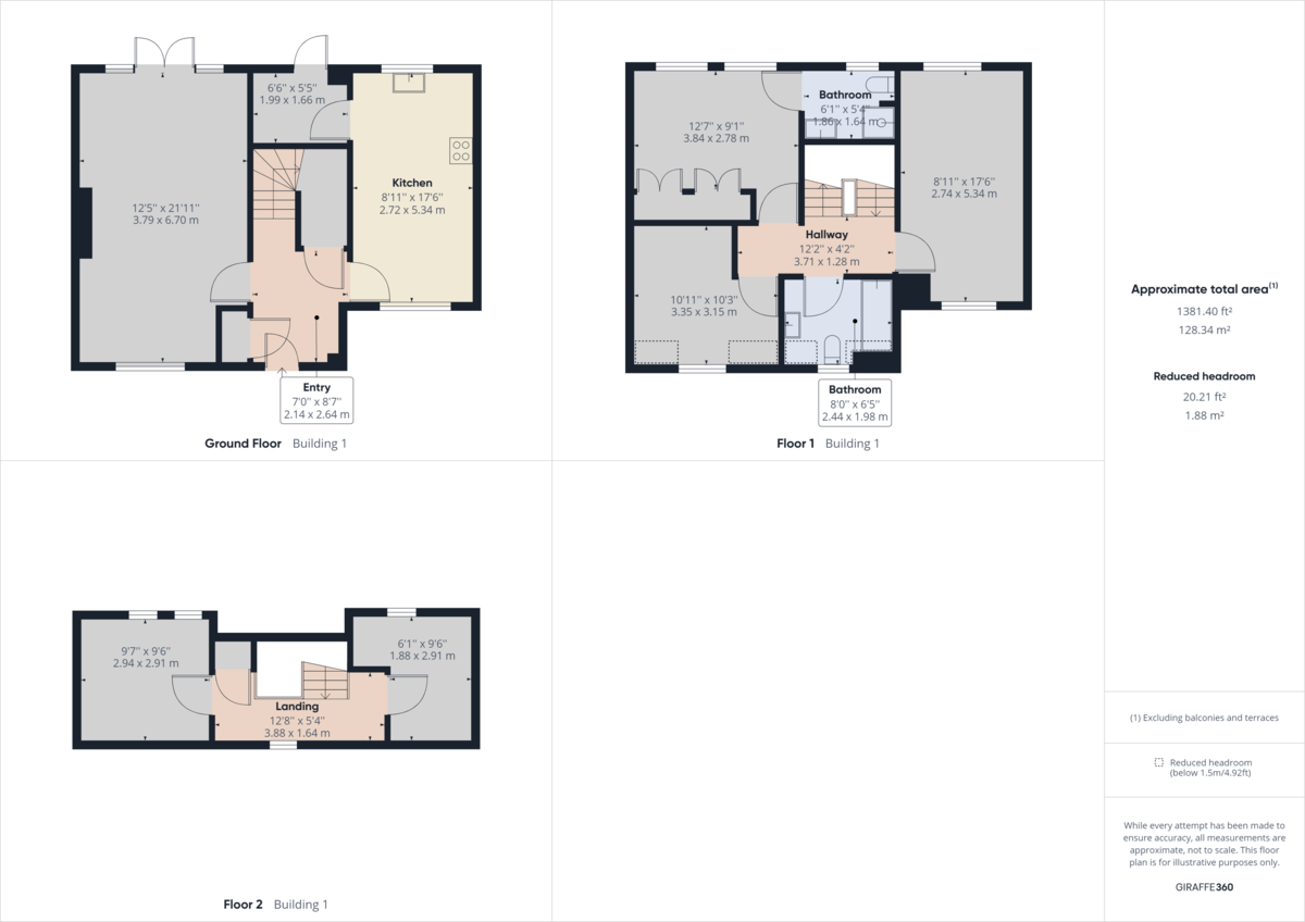 5 bed terraced house to rent in Barnes Wallis Avenue, Horsham - Property Floorplan