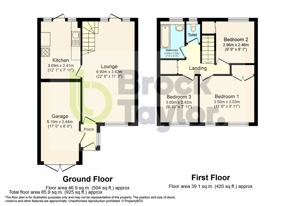 3 bed semi-detached house for sale in William Allen Lane, Haywards Heath - Property Floorplan