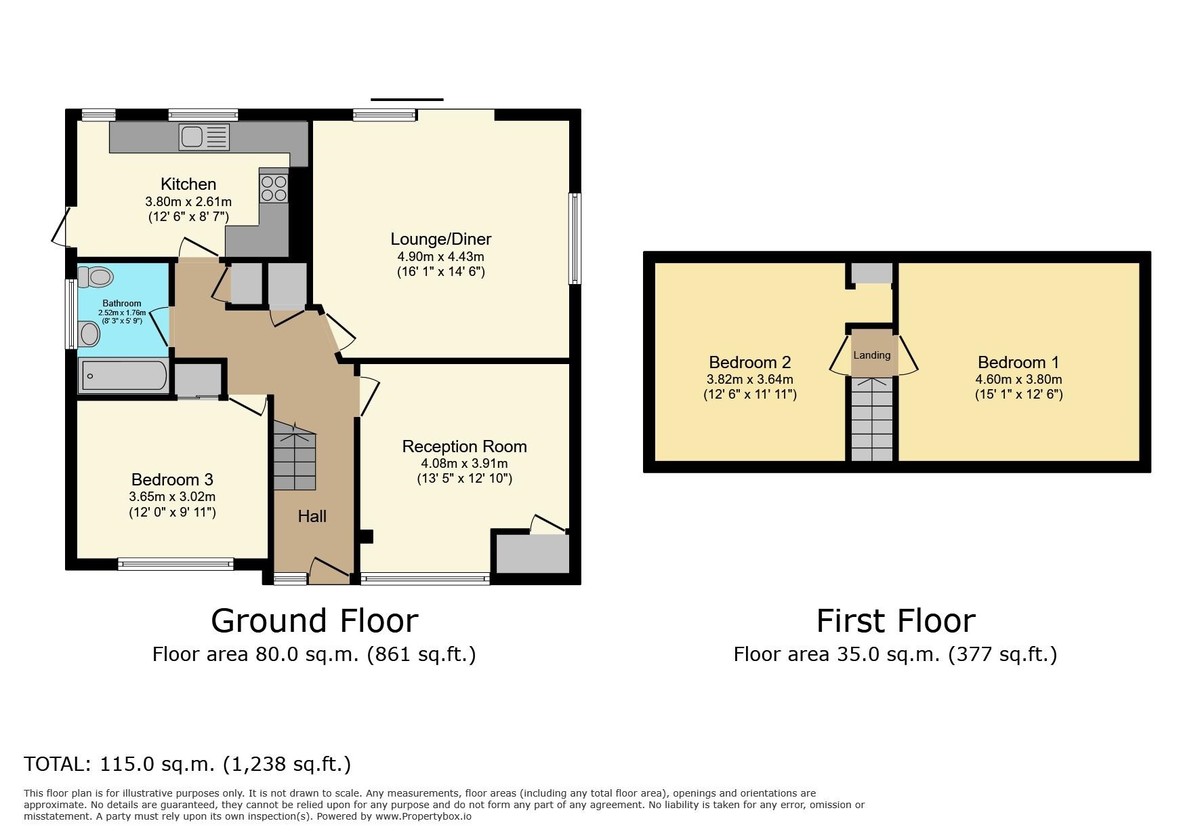 3 bed detached bungalow for sale in Dorking Road, Horsham - Property Floorplan