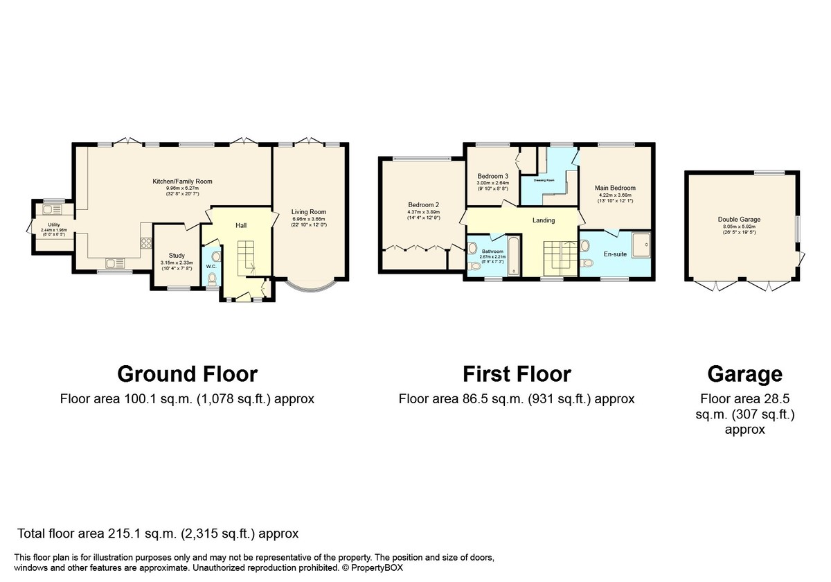 3 bed detached house for sale in Loxwood Road, Horsham - Property Floorplan