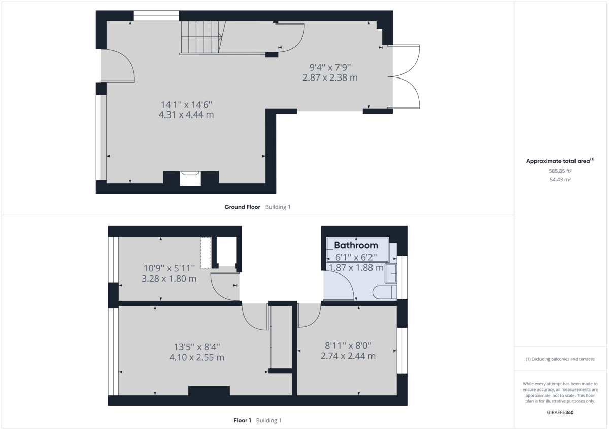 3 bed end of terrace house to rent in Fern Way, Horsham - Property Floorplan