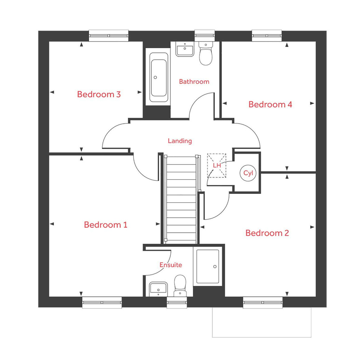 4 bed detached house for sale in Sayers Meadow, Hassocks - Property Floorplan