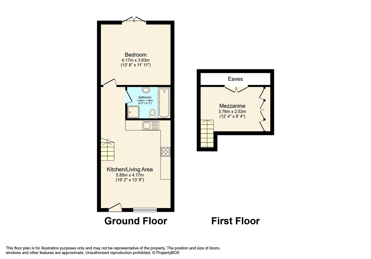 1 bed terraced bungalow for sale in Six Acre View, Rusper - Property Floorplan