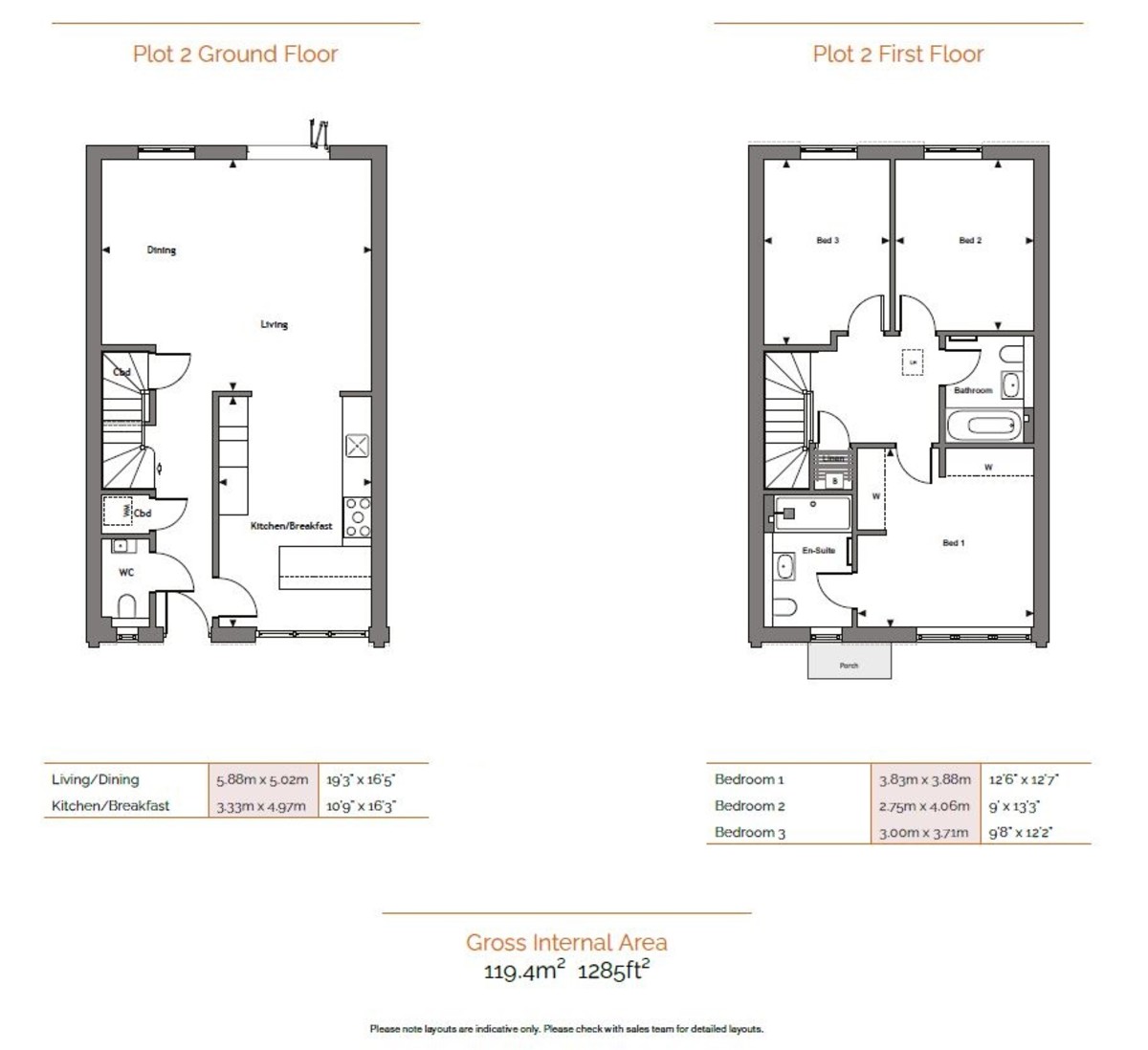 3 bed terraced house for sale in Swallows Gate, Horsham - Property Floorplan