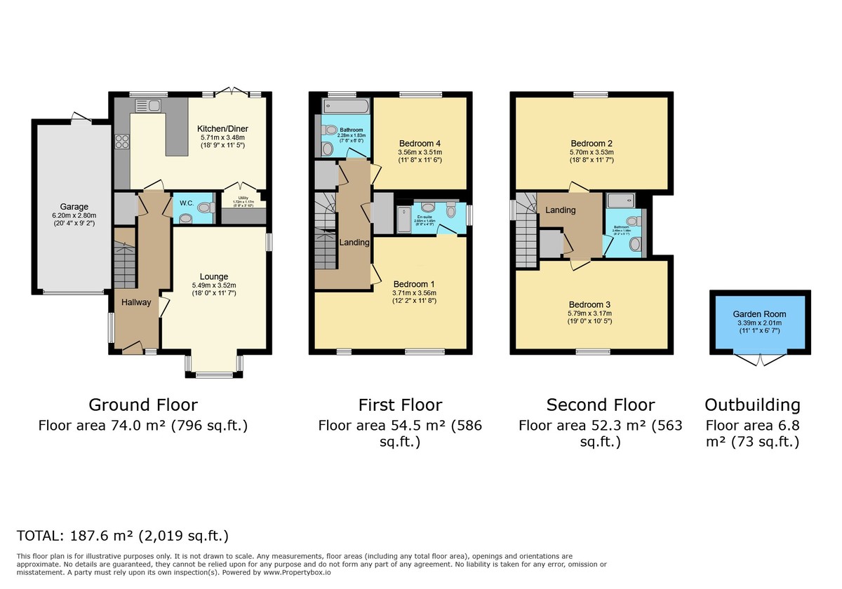 4 bed detached house for sale in Arun Valley Way, Horsham - Property Floorplan