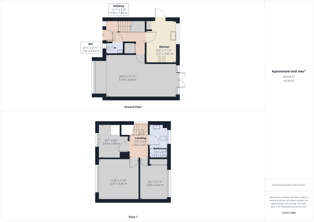 3 bed detached house to rent in Powell Road, Lewes - Property Floorplan