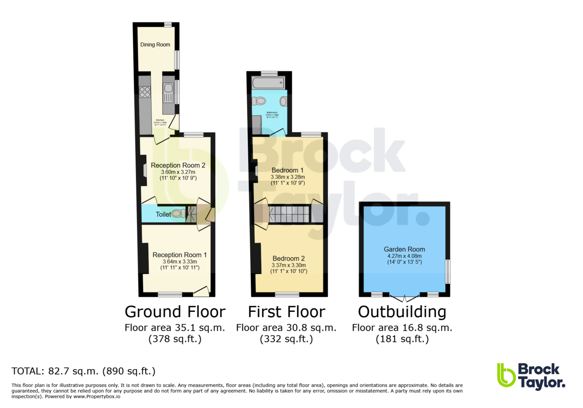 2 bed end of terrace house for sale in Littlehaven Lane, Horsham - Property Floorplan