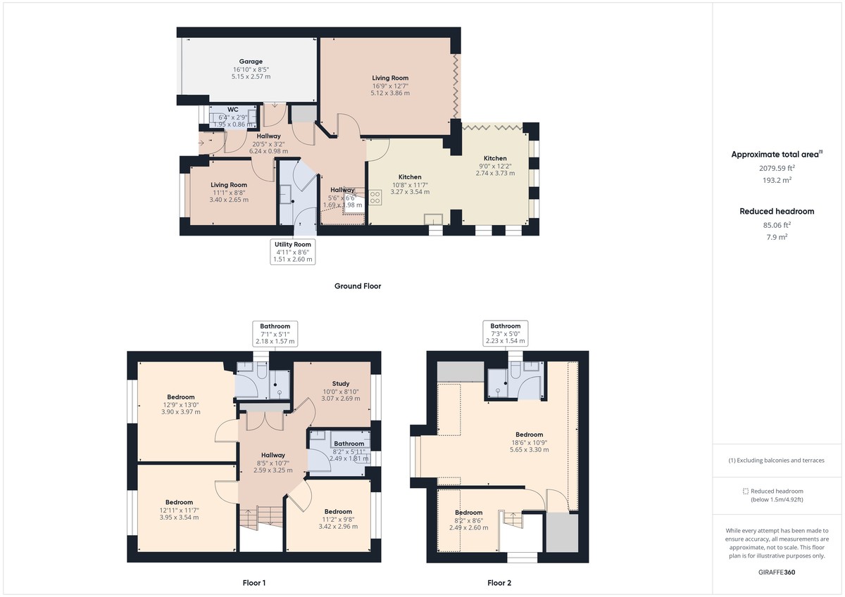 5 bed detached house to rent in Comptons Lane, Horsham - Property Floorplan