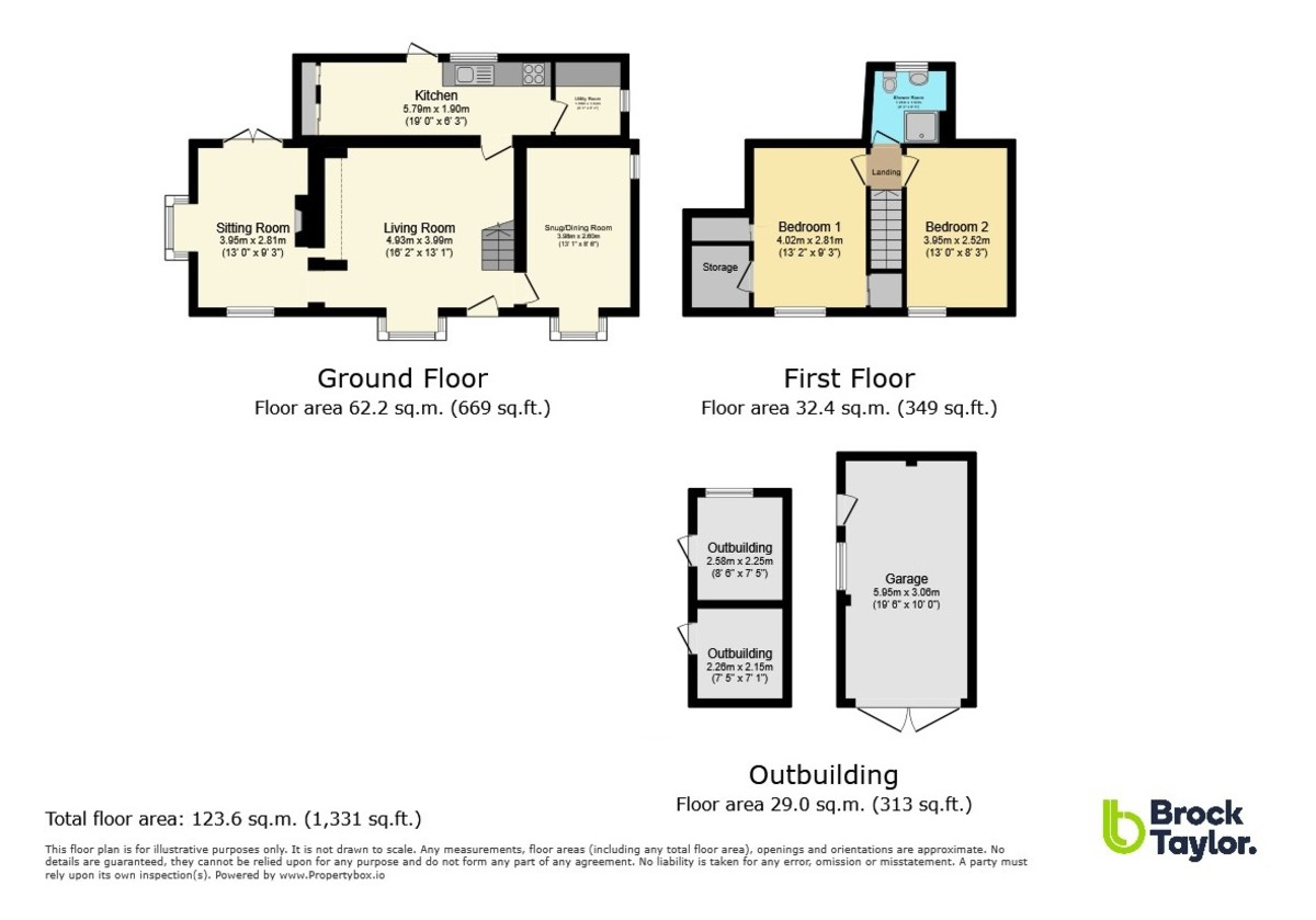 2 bed detached house for sale in Wickhurst Lane, Broadbridge Heath - Property floorplan