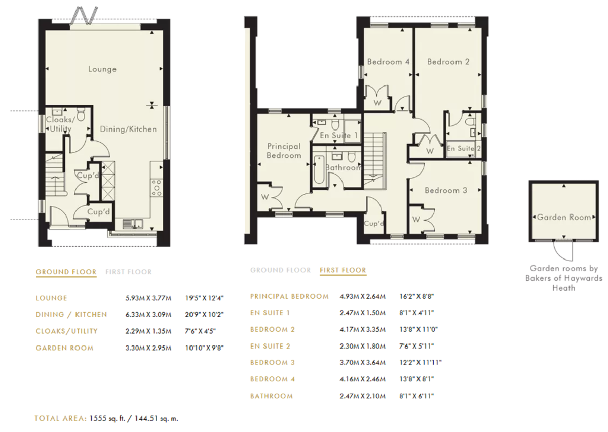 4 bed detached house for sale in Hanlye View, Haywards Heath - Property Floorplan