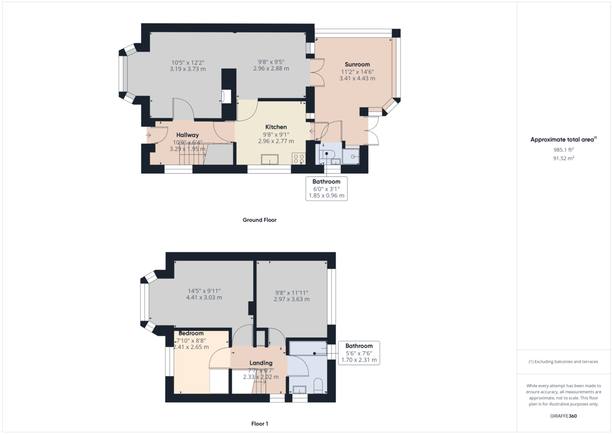 3 bed semi-detached house to rent in Greenway, Horsham - Property Floorplan