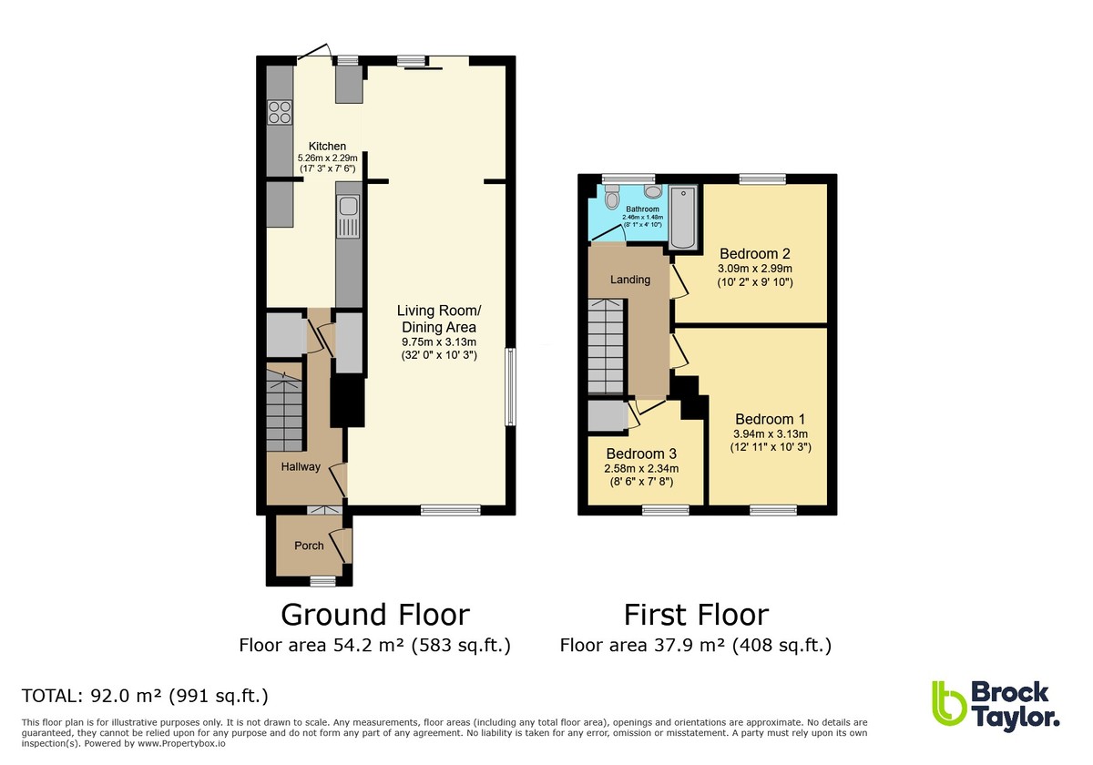 3 bed end of terrace house for sale in The Causeway, Horsham - Property Floorplan