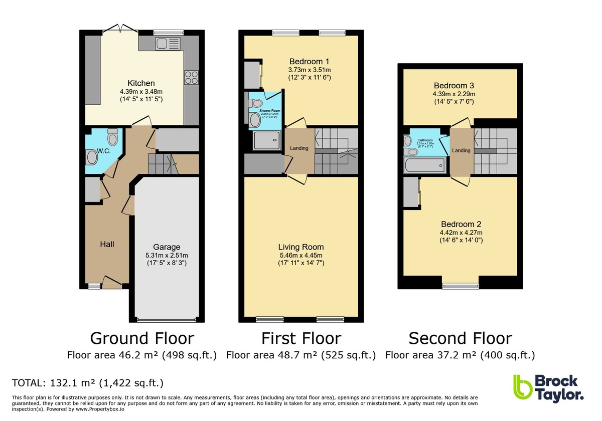 3 bed terraced house for sale in Brick Lane, West Sussex - Property Floorplan