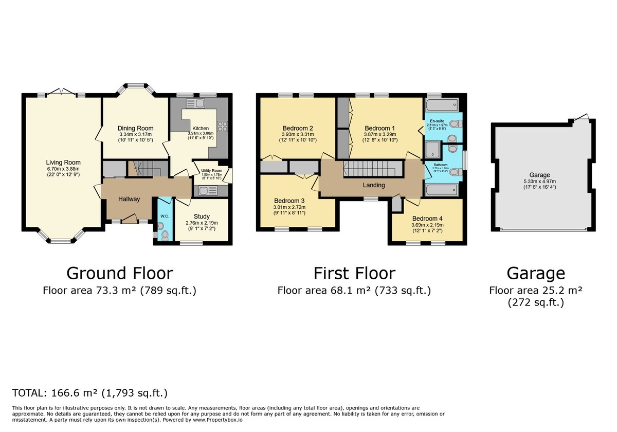 4 bed detached house for sale in Greenfinch Way, Horsham - Property Floorplan