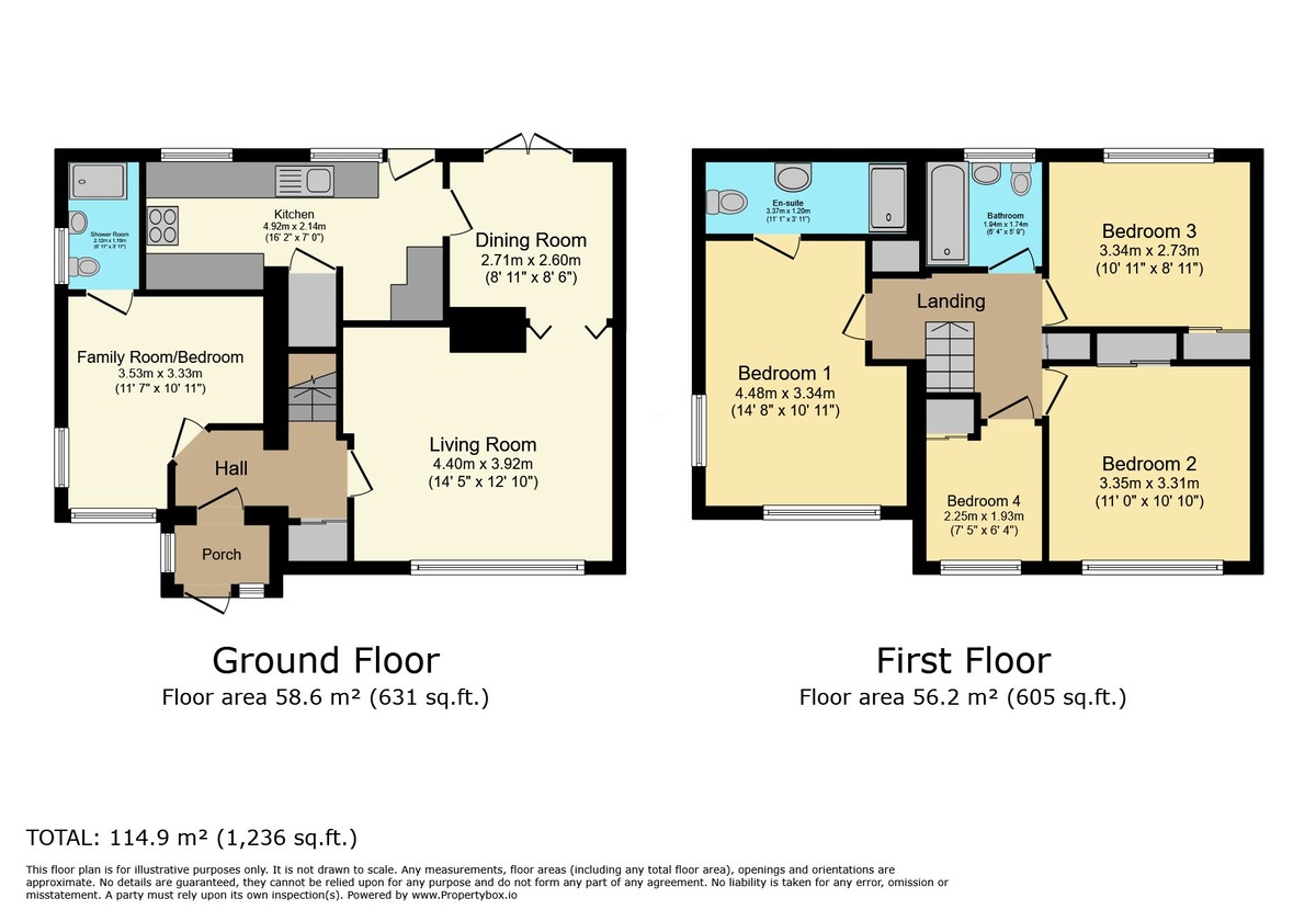 4 bed semi-detached house for sale in Bostock Avenue, Horsham - Property Floorplan