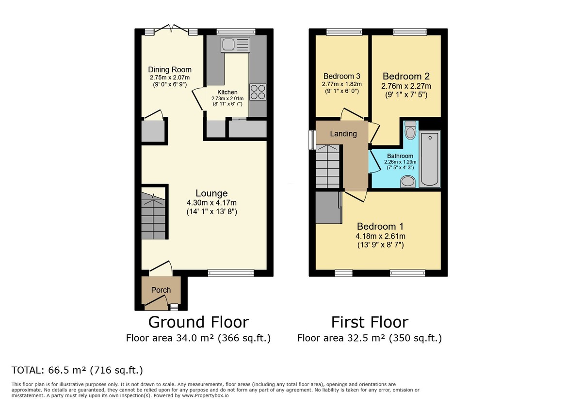 3 bed end of terrace house for sale in Brockhurst Close, Horsham - Property Floorplan