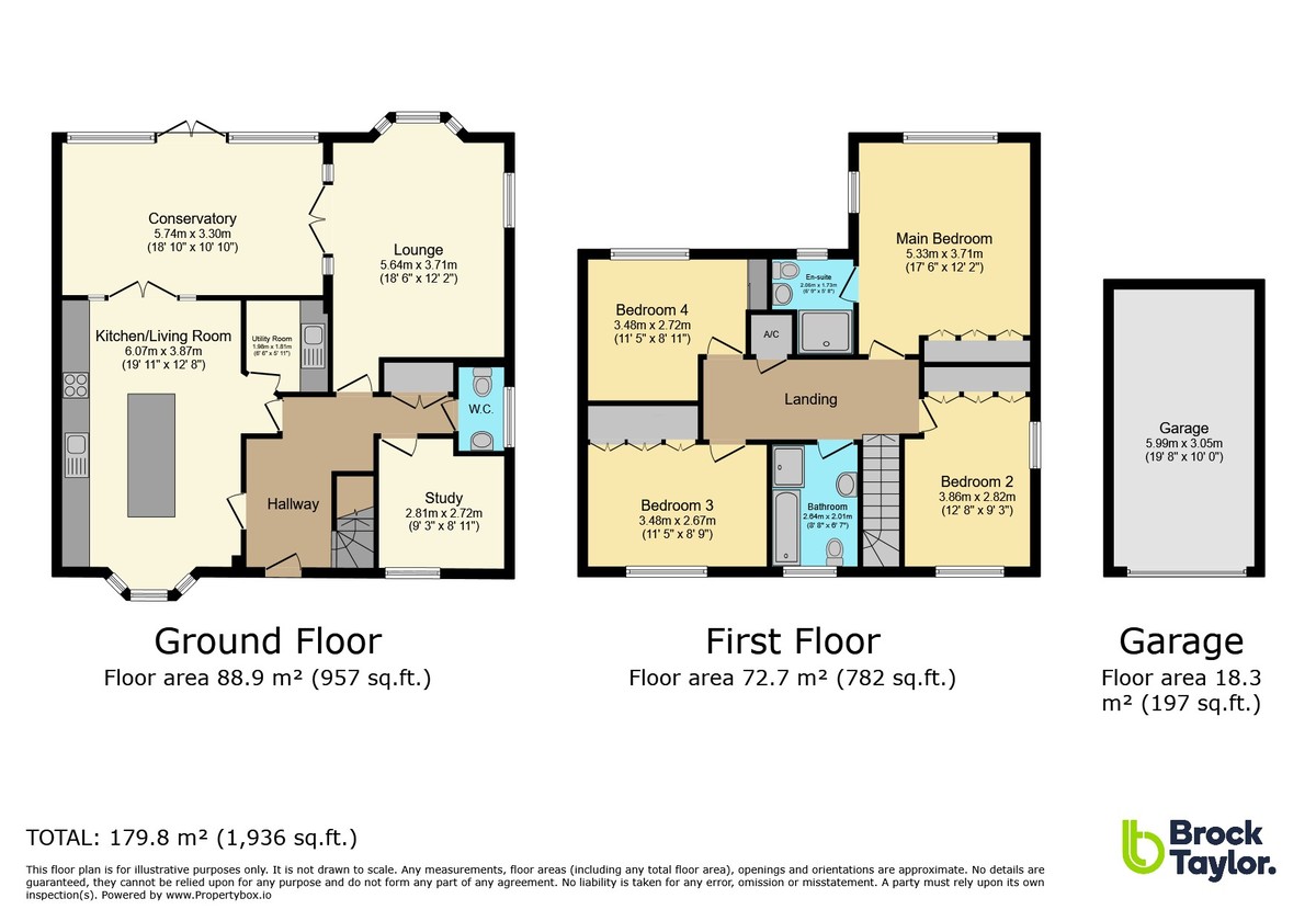 4 bed detached house for sale in Pelling Way, Horsham - Property Floorplan