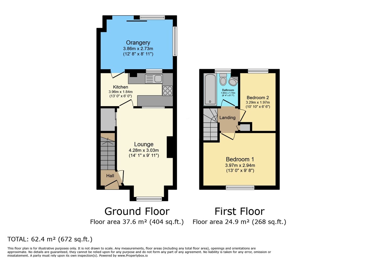 2 bed end of terrace house for sale in Gorringes Brook, Horsham - Property Floorplan