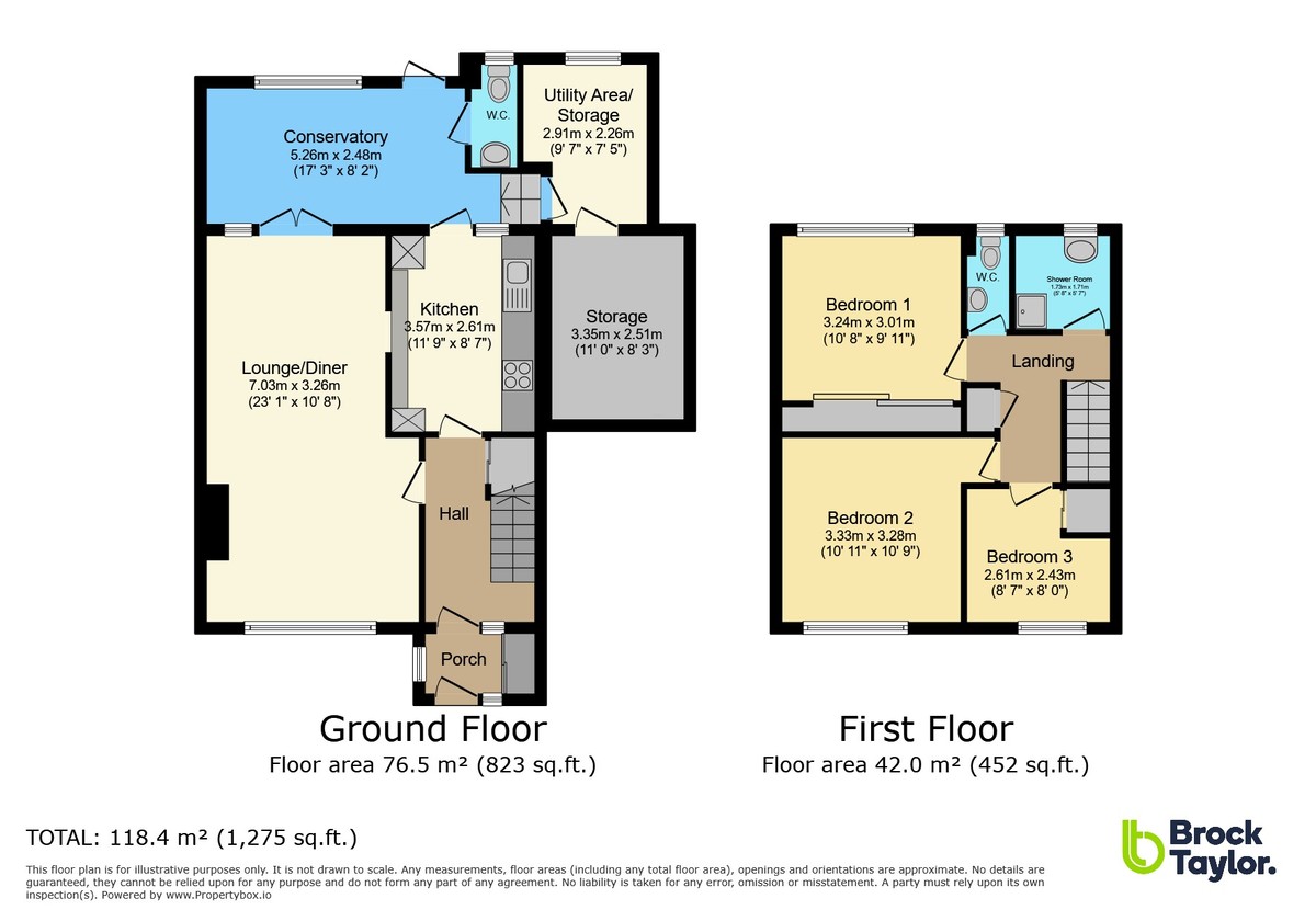 3 bed link detached house for sale in Pinewood Way, Haywards Heath - Property Floorplan