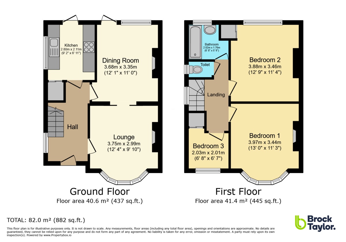 3 bed semi-detached house for sale in Rushams Road, Horsham - Property Floorplan