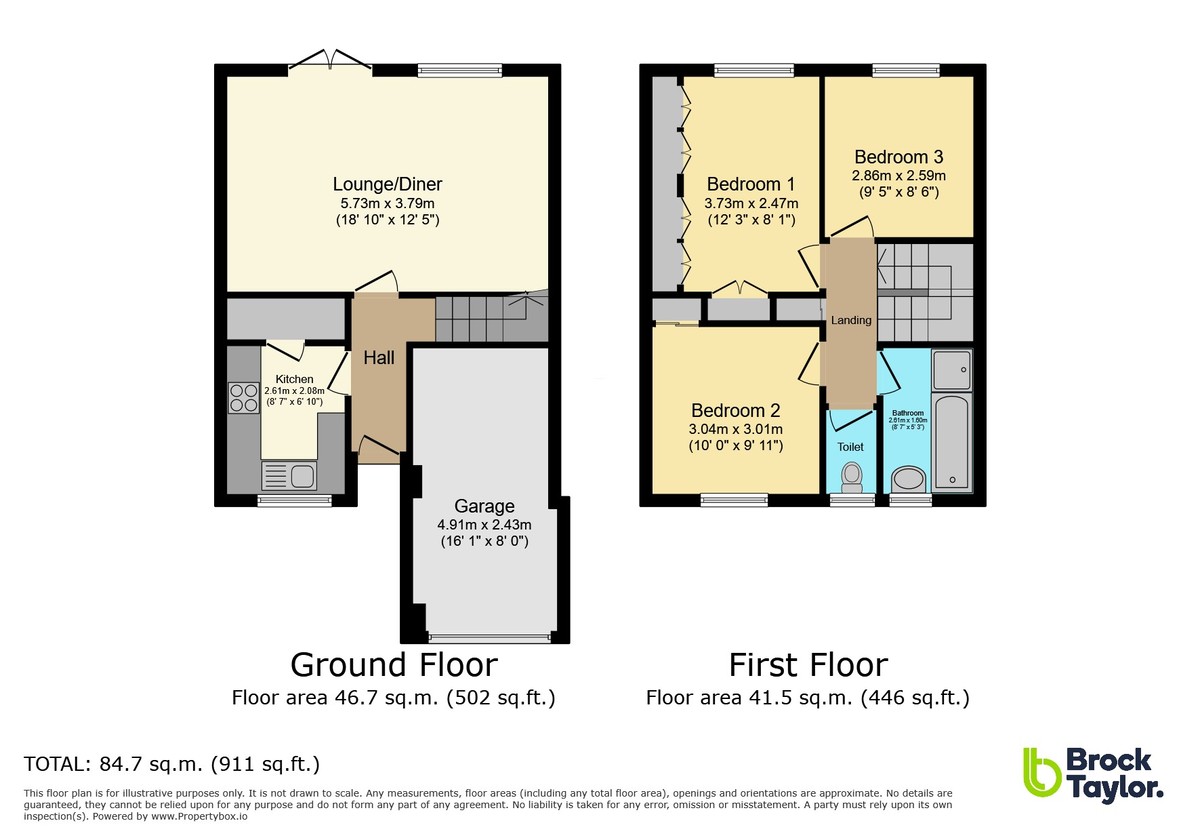 3 bed semi-detached house for sale in Somergate, Horsham - Property Floorplan