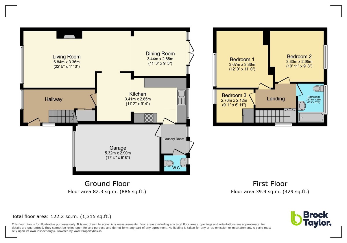 3 bed semi-detached house for sale in Lambs Farm Road, Horsham - Property floorplan