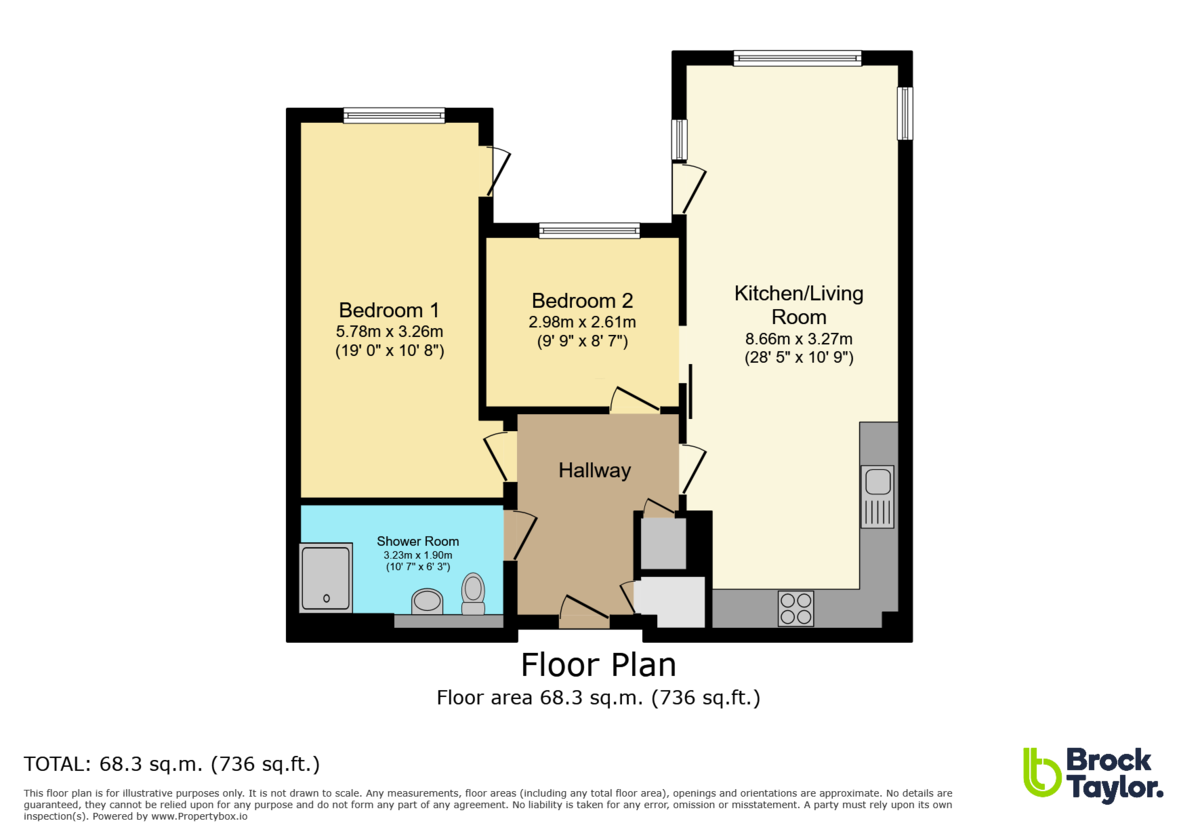 2 bed for sale in Birchgrove Road, Haywards Heath - Property Floorplan