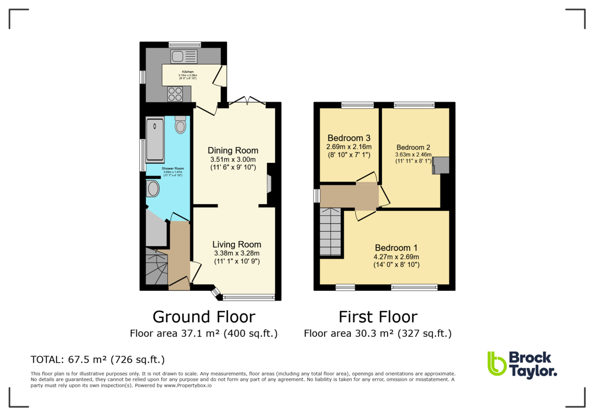 3 bed semi-detached house for sale in Edward Road, Haywards Heath - Property Floorplan