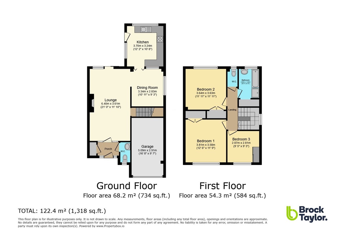 3 bed semi-detached house for sale in The Poplars, Horsham - Property Floorplan