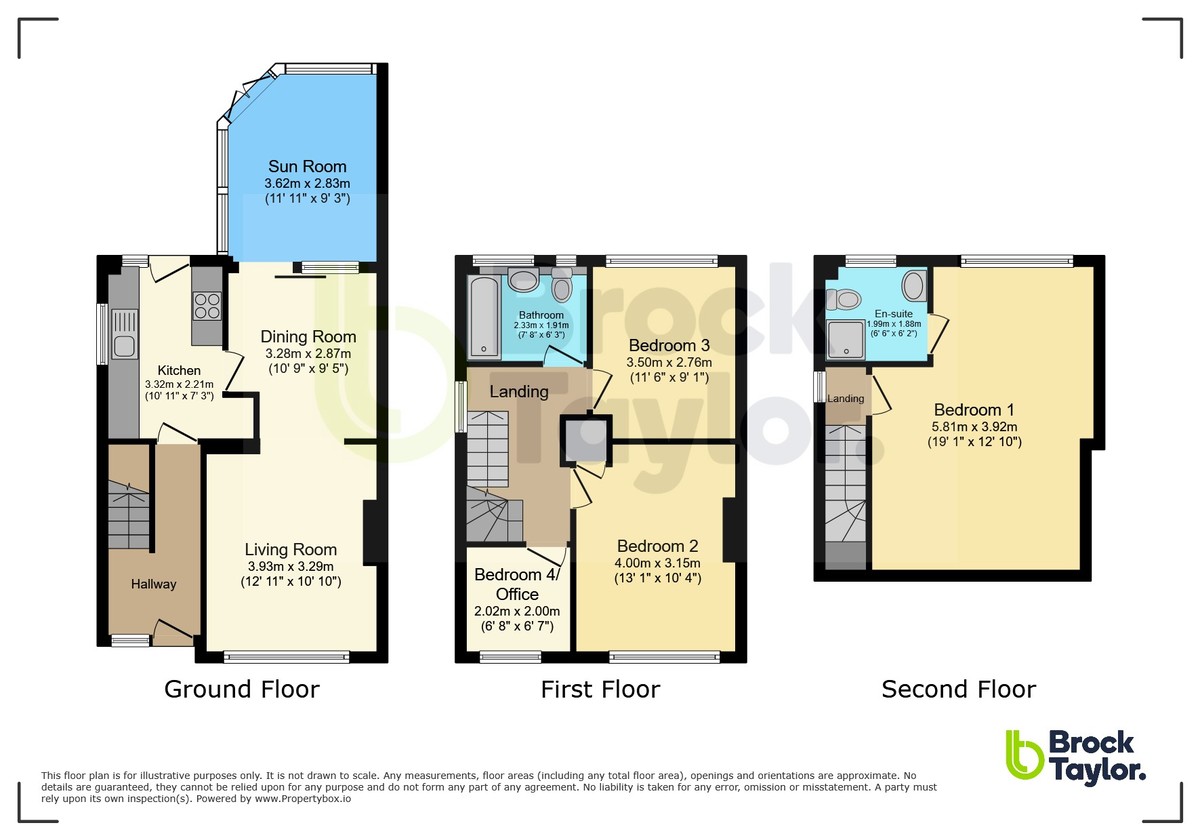 4 bed semi-detached house for sale in Gorse End, Horsham - Property Floorplan