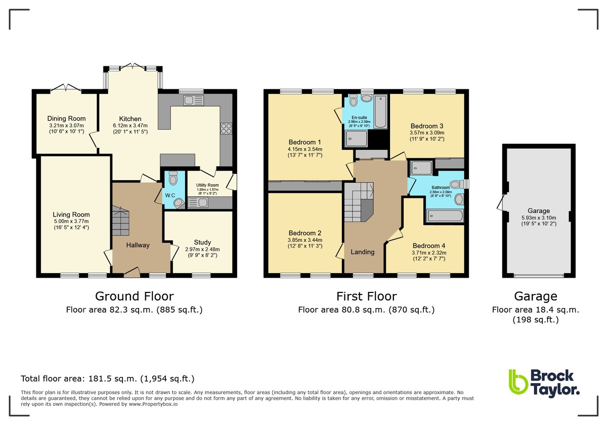 4 bed detached house for sale in Pelling Way, Horsham - Property Floorplan