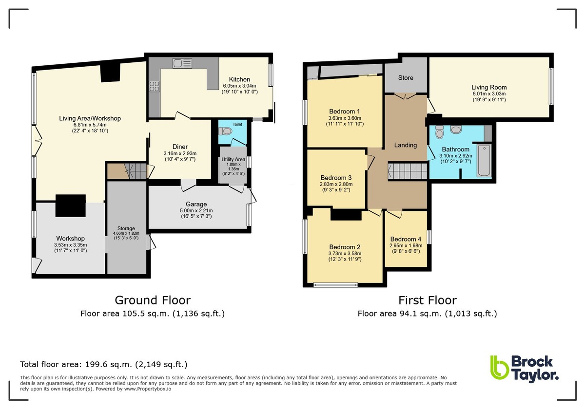 4 bed detached house for sale in Bishopric, Horsham - Property Floorplan