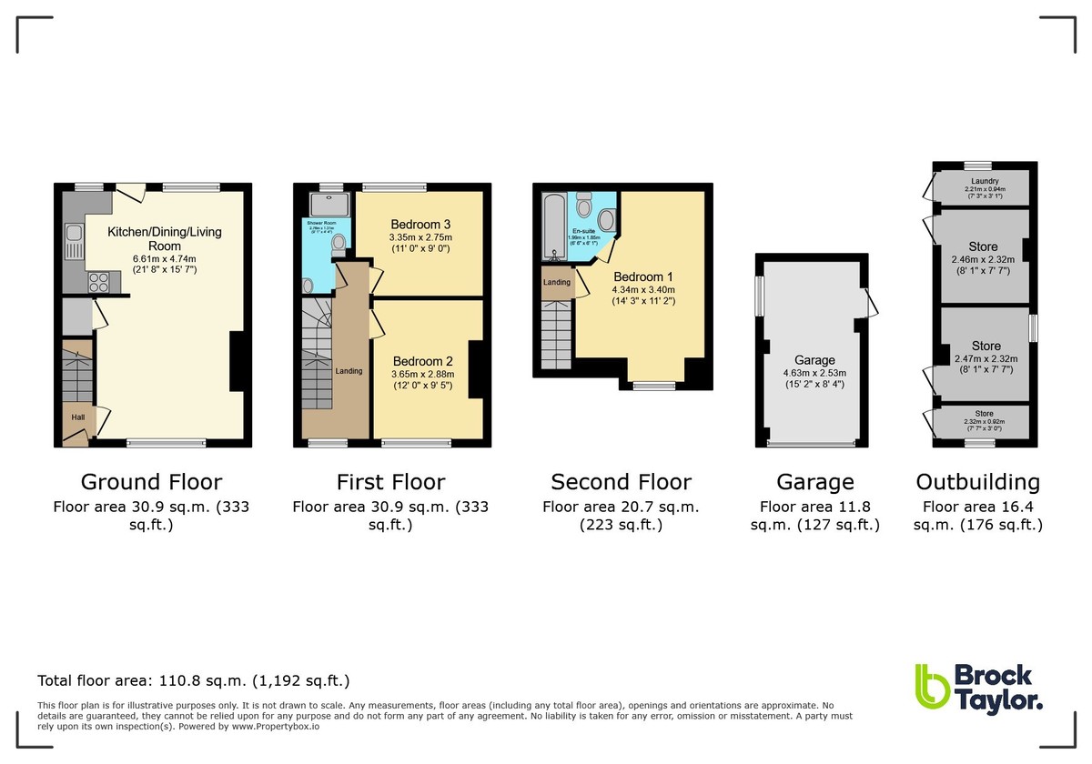 3 bed terraced house for sale in Hampton Cottages, Maplehurst - Property Floorplan