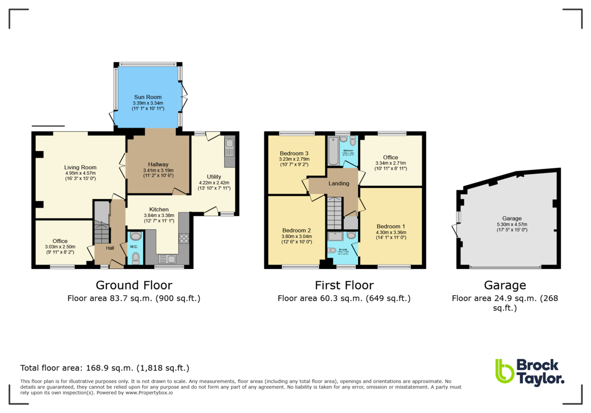 4 bed detached house for sale in Billingshurst Road, Horsham - Property Floorplan