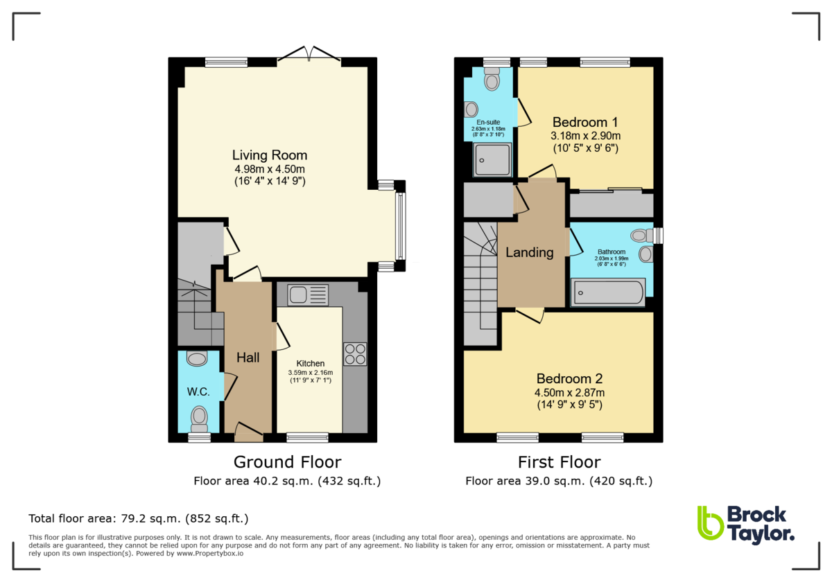 2 bed end of terrace house for sale in Langmore Lane, Lindfield, Haywards Heath - Property floorplan