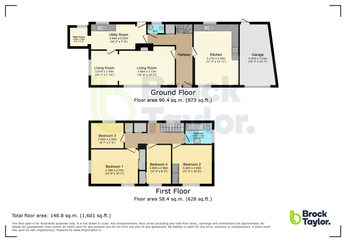 4 bed detached house for sale in Lambs Farm Road, Horsham, RH12 - Property floorplan