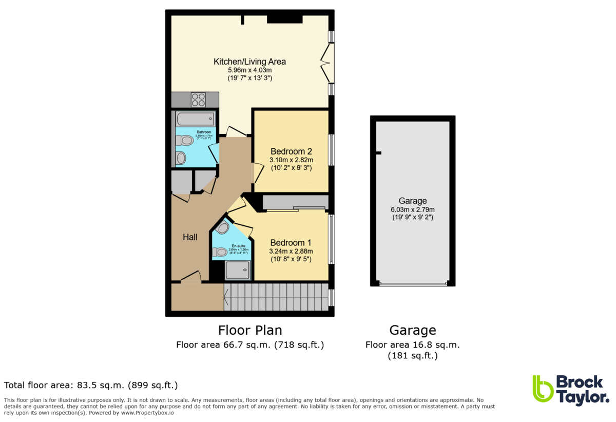 2 bed flat for sale in Bolnore Village, Haywards Heath - Property floorplan