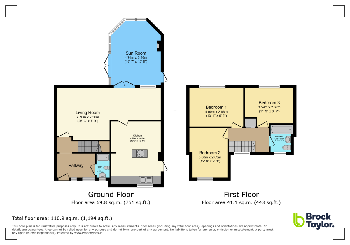 3 bed detached house for sale in Views Path, Haywards Heath - Property floorplan
