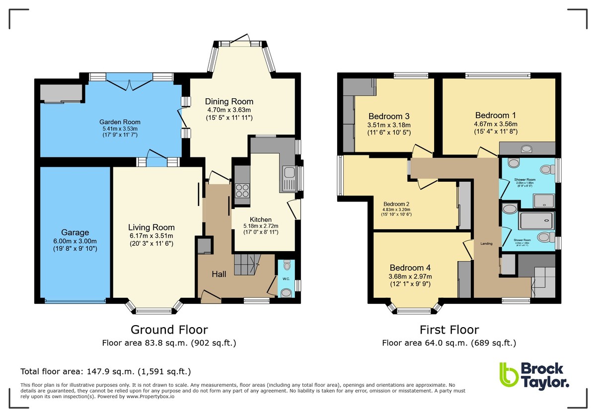 4 bed detached house for sale in Savill Road, Lindfield - Property floorplan
