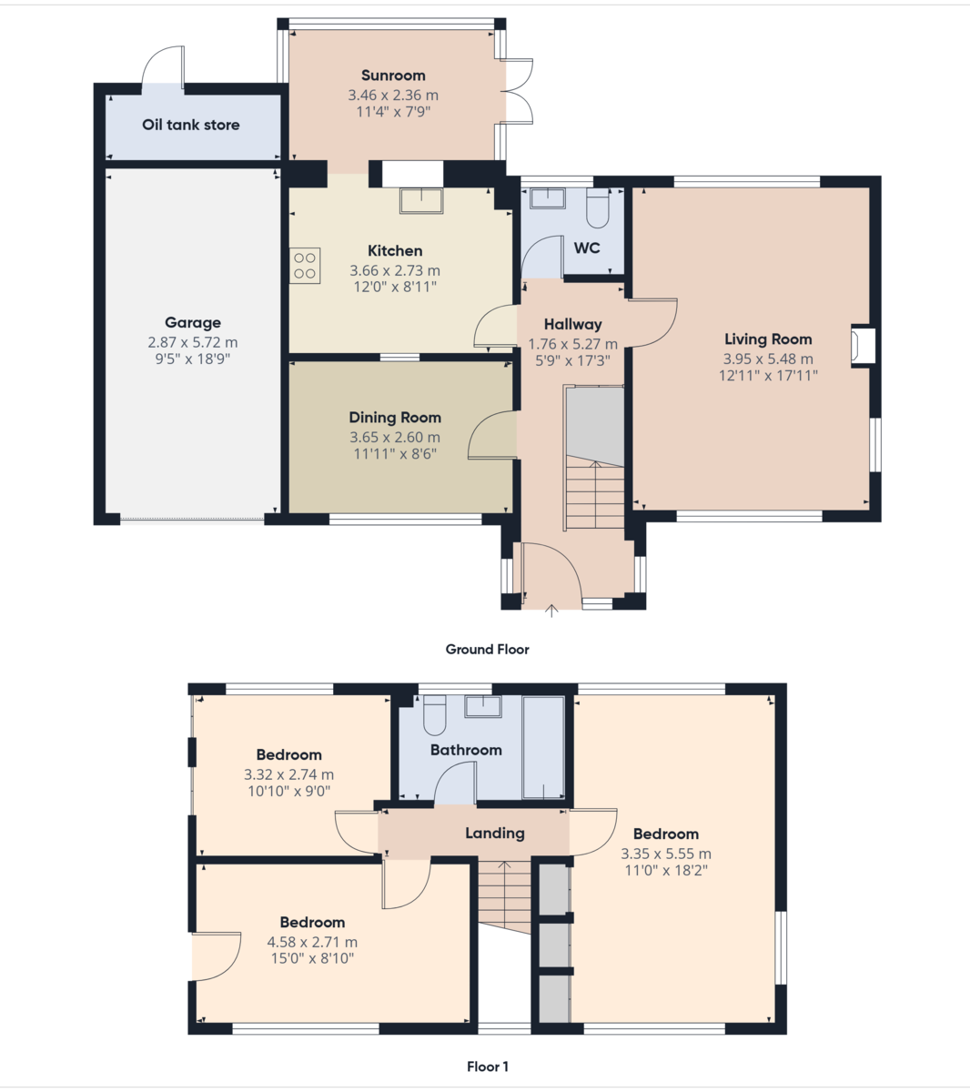 3 bed detached house for sale in Rose Cottage Lane, Staplefield - Property floorplan