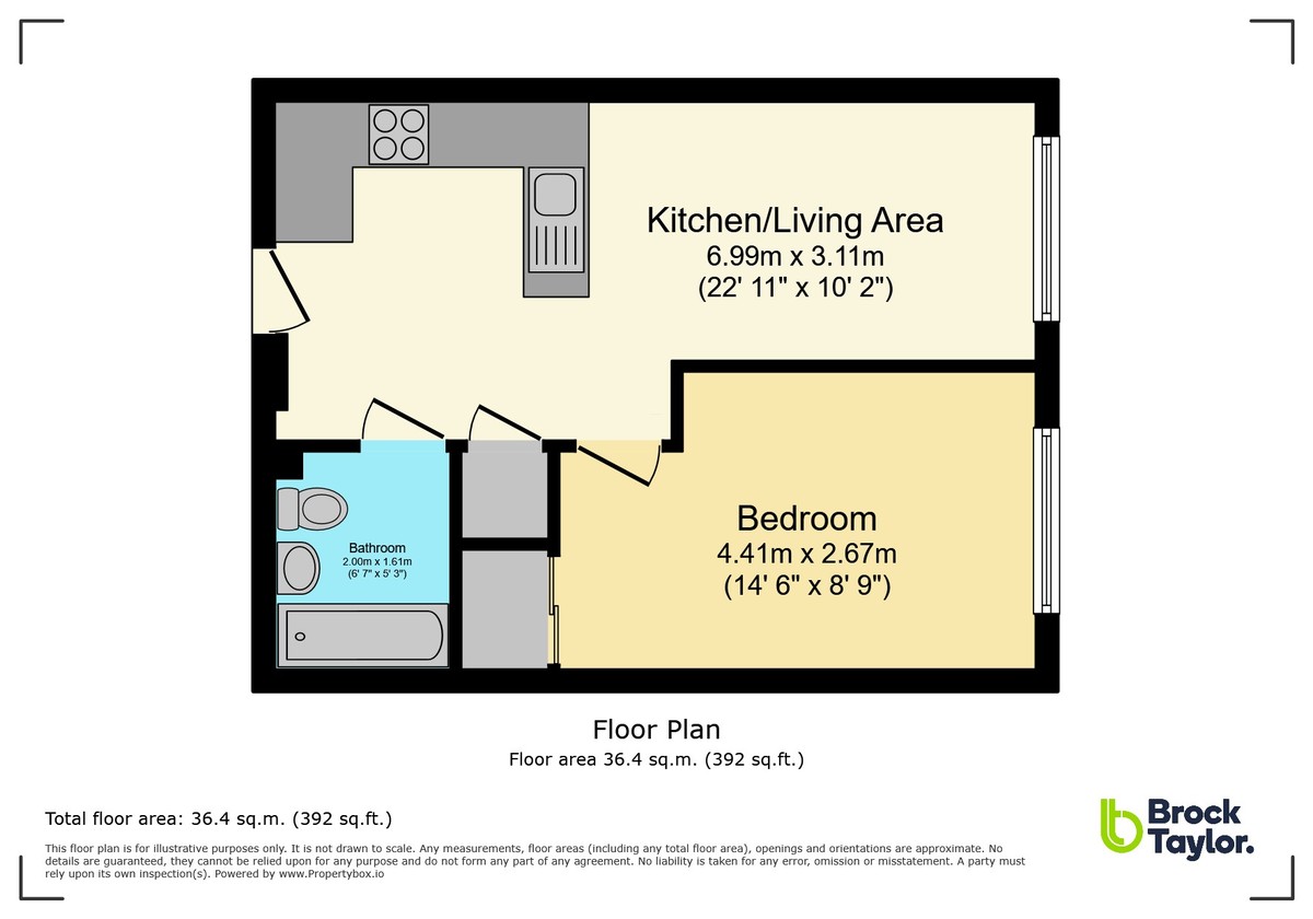 1 bed apartment for sale in Horsham Gates Two, North Street, Horsham - Property floorplan