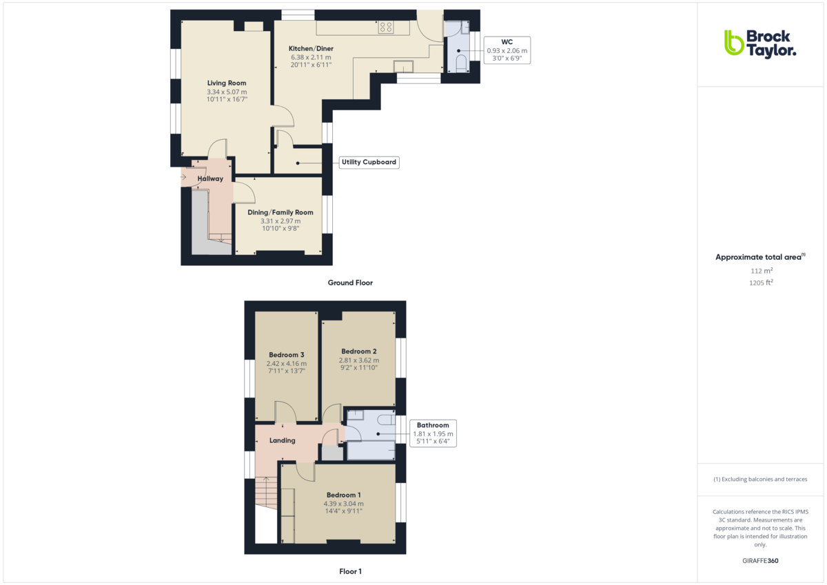 3 bed semi-detached house for sale in Littleworth Lane, Partridge Green - Property floorplan