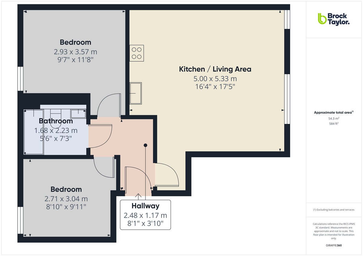 2 bed apartment to rent in London Road, Burgess Hill, RH15 - Property floorplan