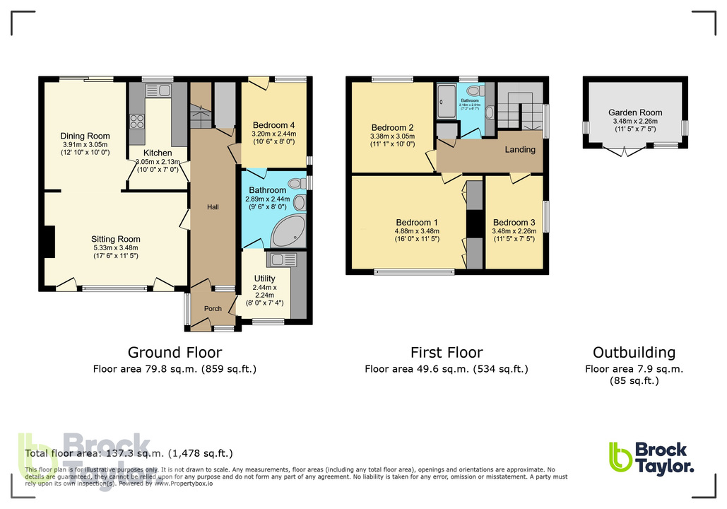 4 bed detached house for sale in College Road, Ardingly - Property floorplan