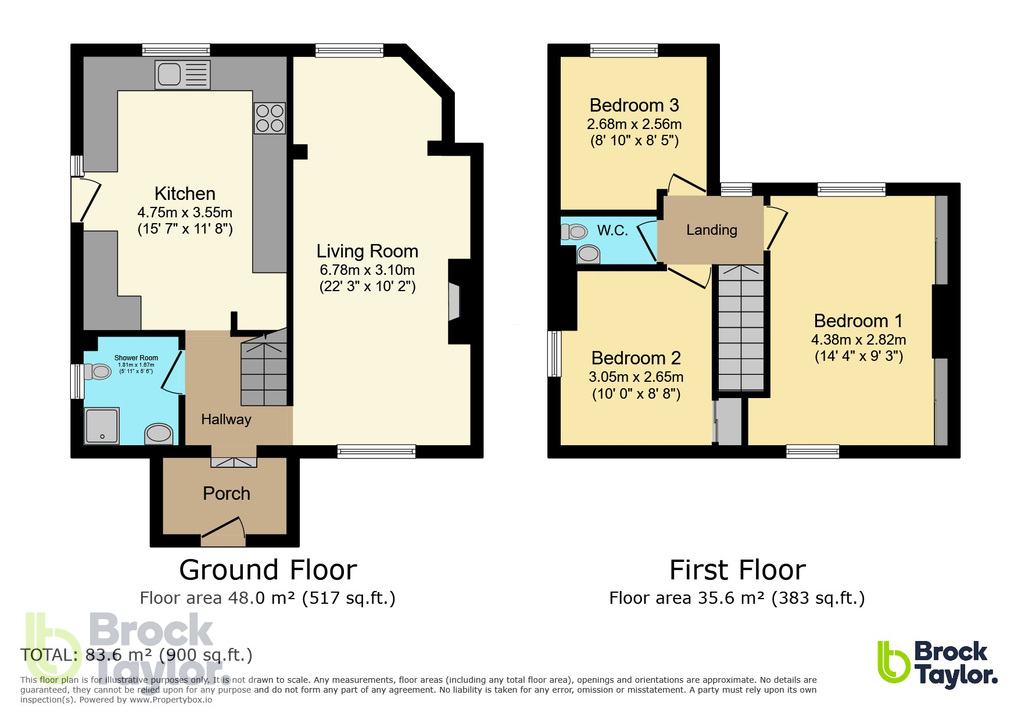 3 bed semi-detached house for sale in Coopers Wood, London Road, Handcross - Property floorplan