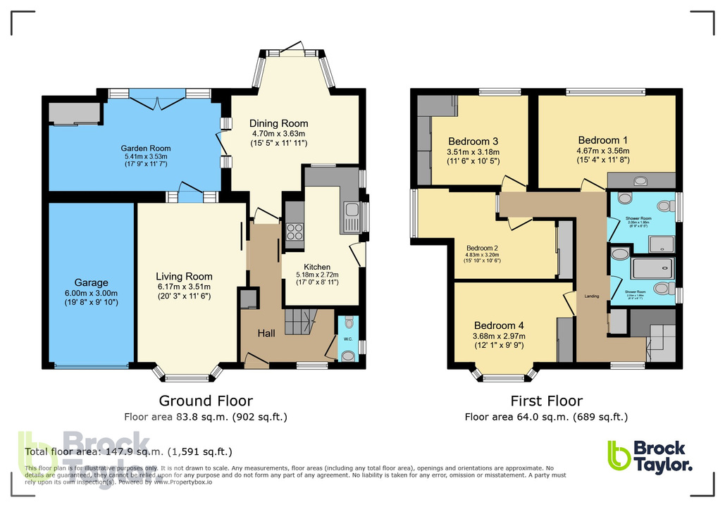 4 bed detached house for sale in Savill Road, Lindfield - Property floorplan