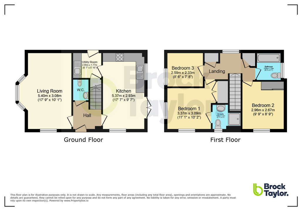 3 bed detached house for sale in Coote Mews, Southwater - Property floorplan