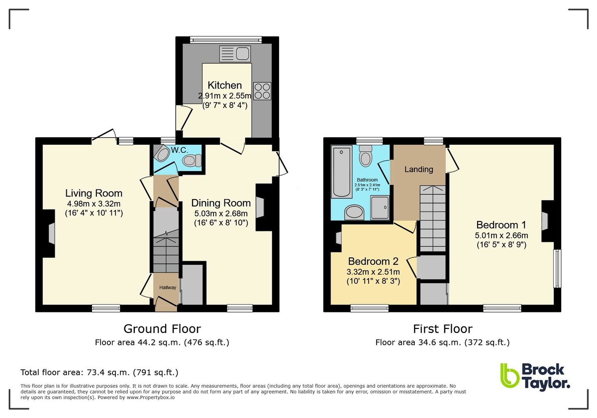 2 bed semi-detached house for sale in 86 Billingshurst Road, Broadbridge Heath, HORSHAM - Property floorplan