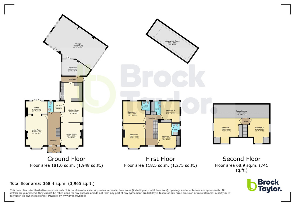 6 bed detached house for sale in Hillside, Horsham - Property floorplan